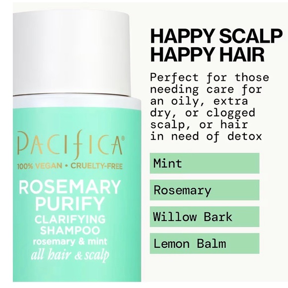 🌿 Pacifica Rosemary Purify Clarifying Shampoo — Full-Size, 12 oz (Sealed) 🌿 - Picture 4 of 8